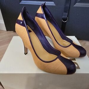 Diesel Sunflower Yellow and Purple Women's Heels 36 / 6